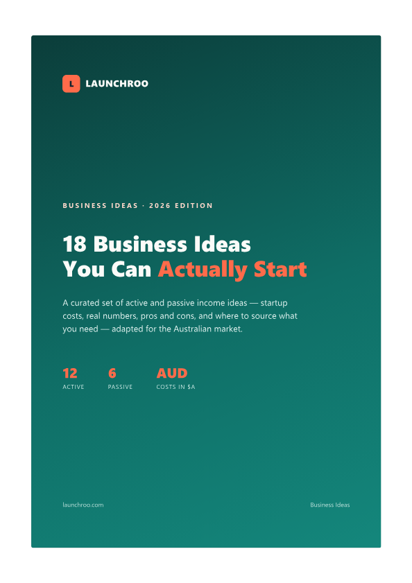 Launchroo Starter — 18 Business Ideas cover